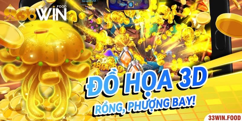 Giao diện bắn cá Rồng 33WIN thân thiện, dễ thao tác